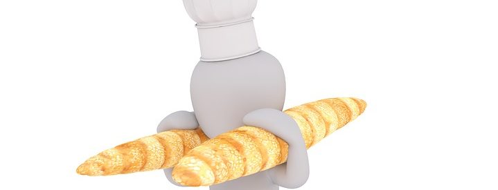 porteur de baguettes fraiches